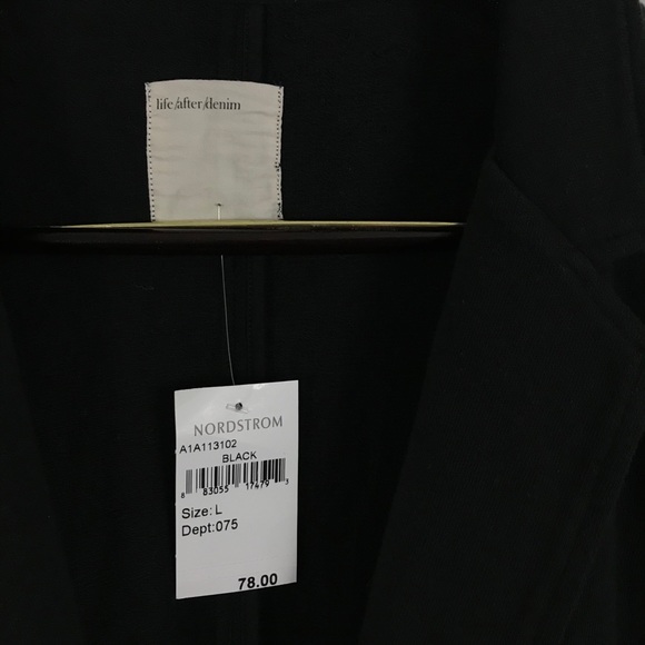 Life After Denim Large Cardigan Sweater Black - Picture 3 of 7